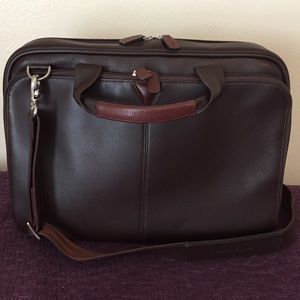 Johnston & Murphy genuine leather briefcase